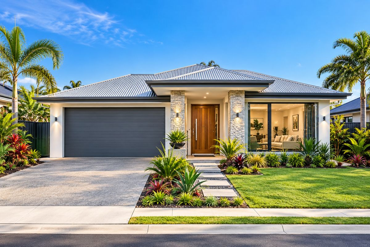 Contemporary new house and land property